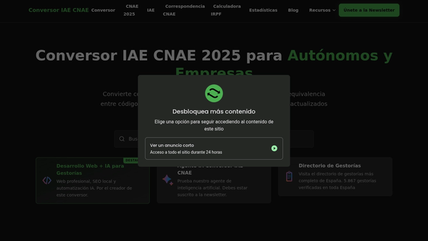 Mejor Conversor IAE CNAE 2026: Ranking y Comparativa