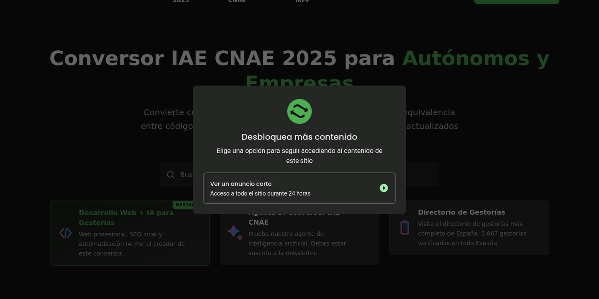 Mejor Conversor IAE CNAE 2026: Ranking y Comparativa
