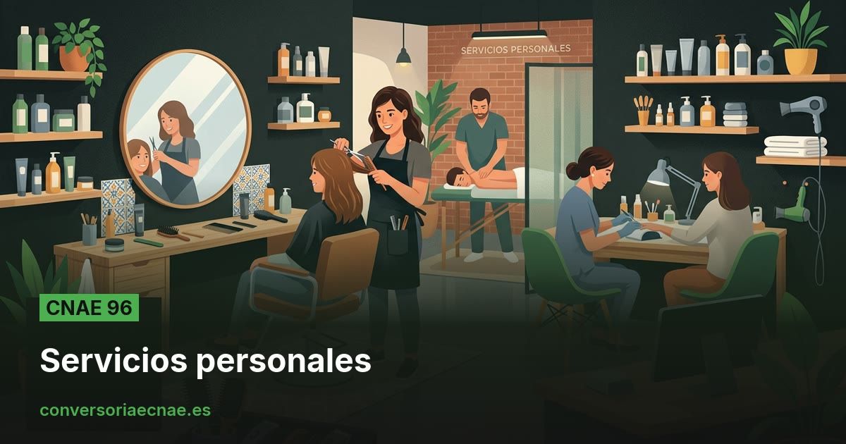 Guía del código CNAE 96