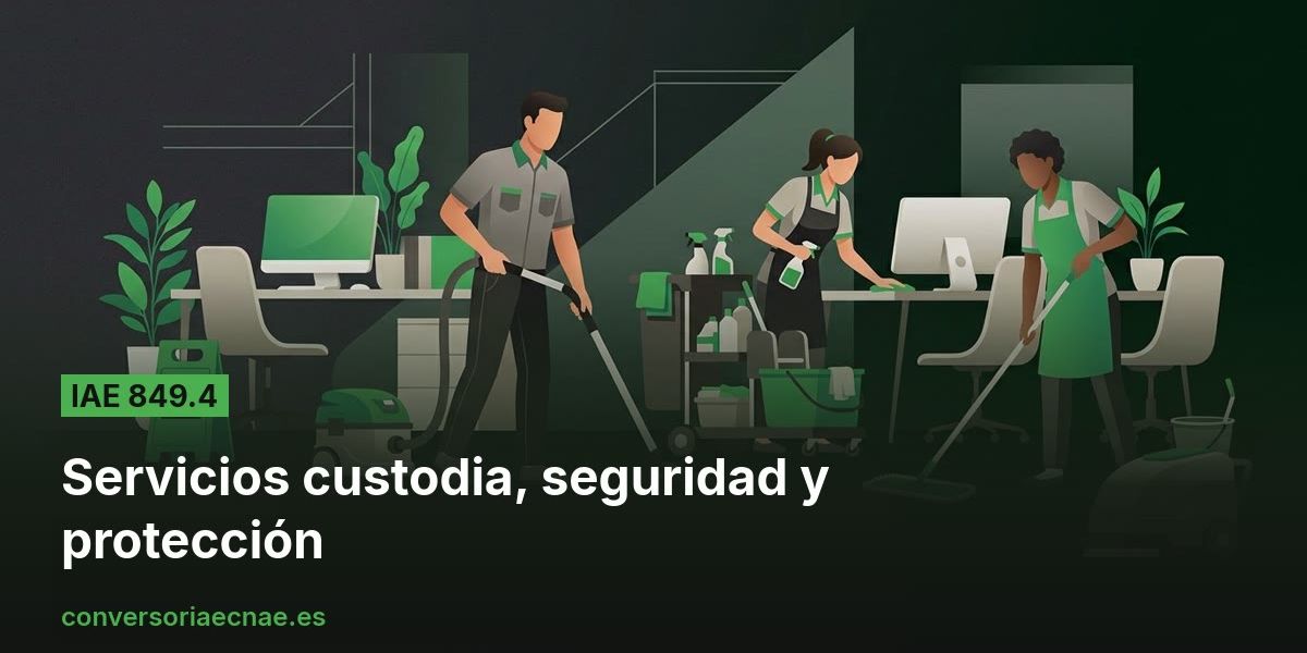 Guía del código IAE 849.4
