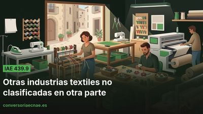 Guía del código IAE 439.9