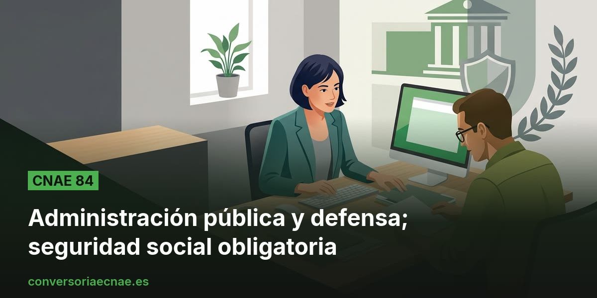 Guía del código CNAE 84