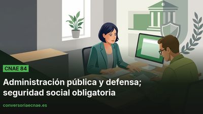 Guía del código CNAE 84