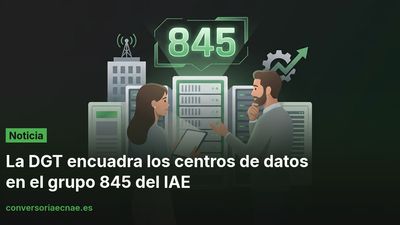 La DGT encuadra los centros de datos en el grupo 845 del IAE