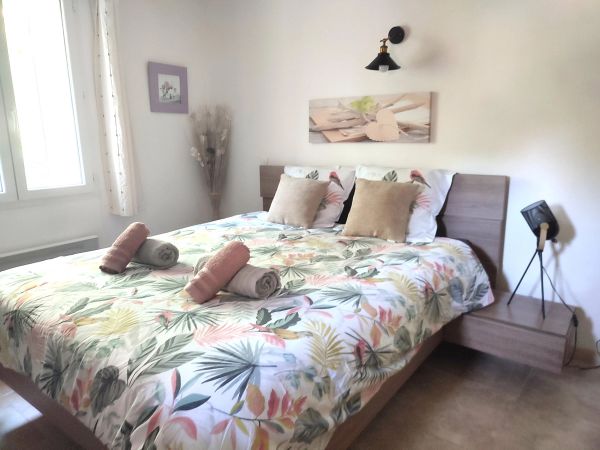 Chambre double sous charpente apparente