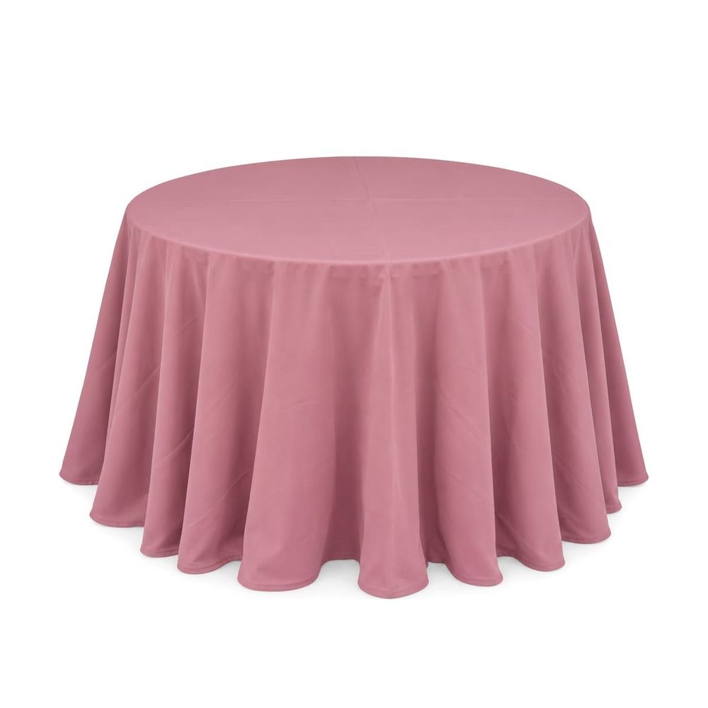 Mantel redondo 60" liso — Rosa viejo