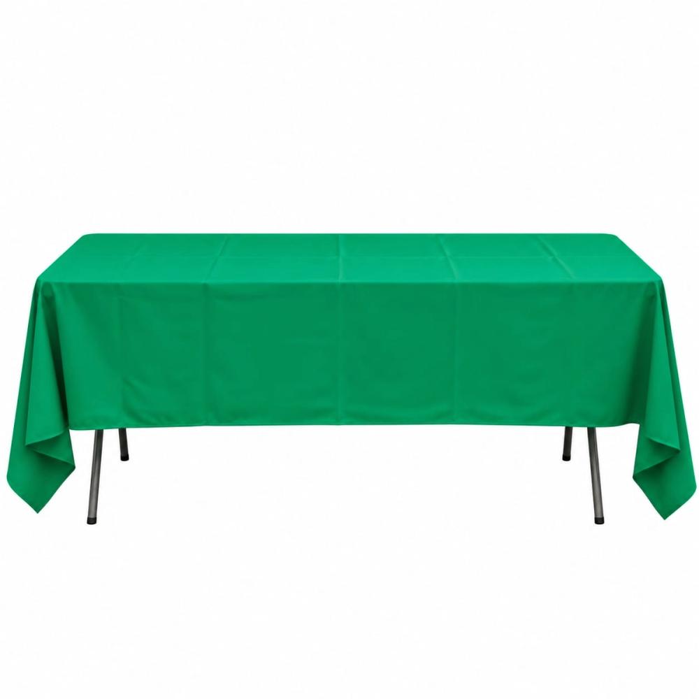 Mantel rectangular sencillo — Verde esmeralda