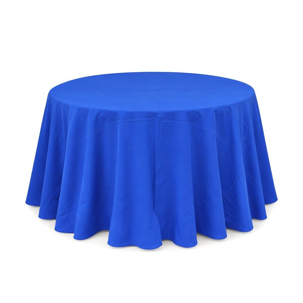 Mantel redondo 60" liso — Azul rey