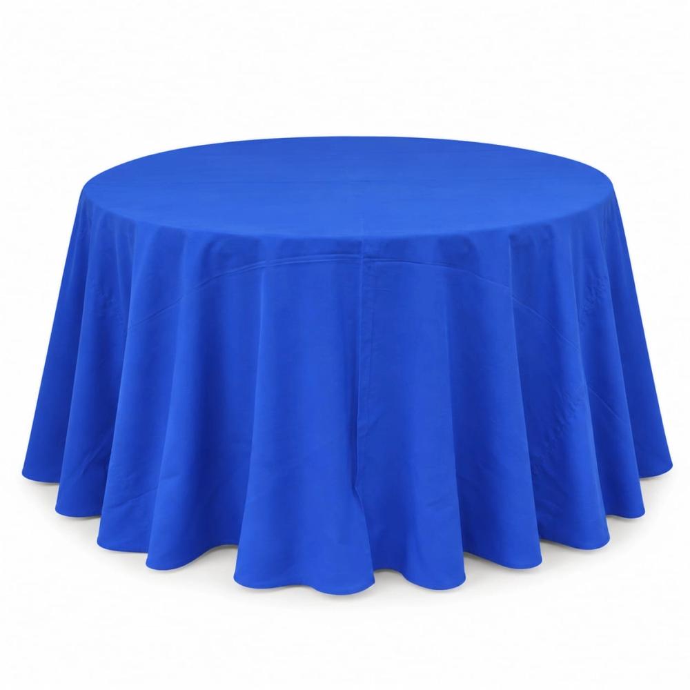 Mantel redondo 60" liso — Azul rey