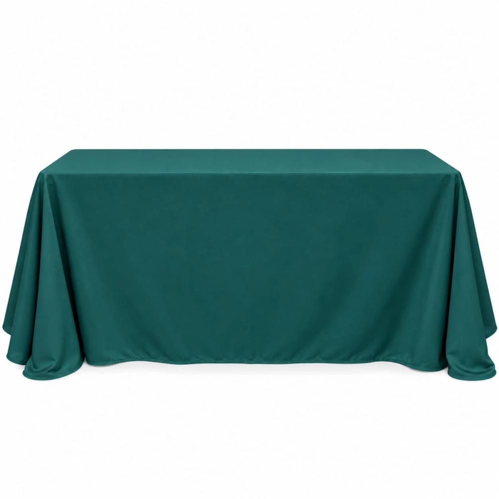 Mantel rectangular grande liso — Verde oscuro