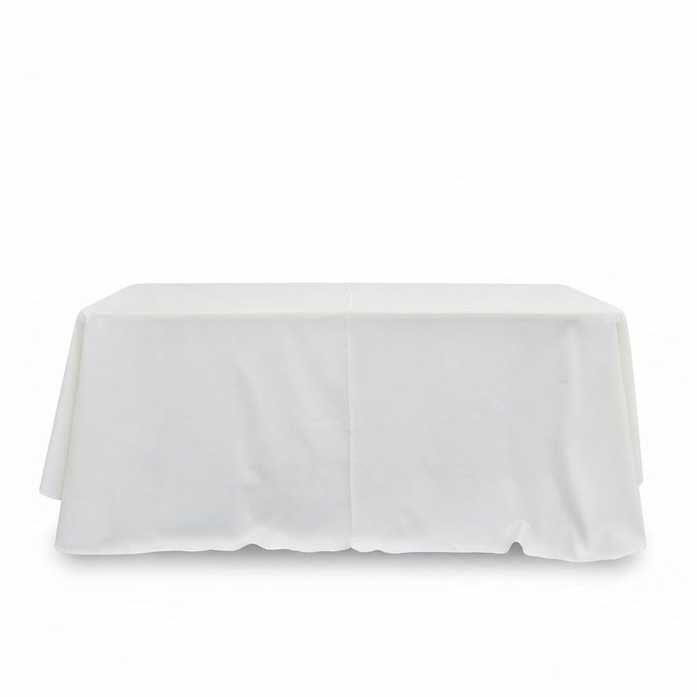 Mantel rectangular grande liso — Crema