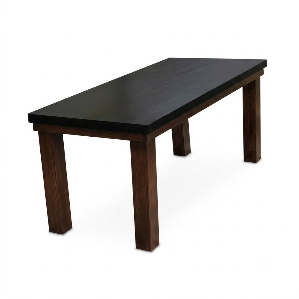 Mesa rectangular de madera 72x32 — Chocolate