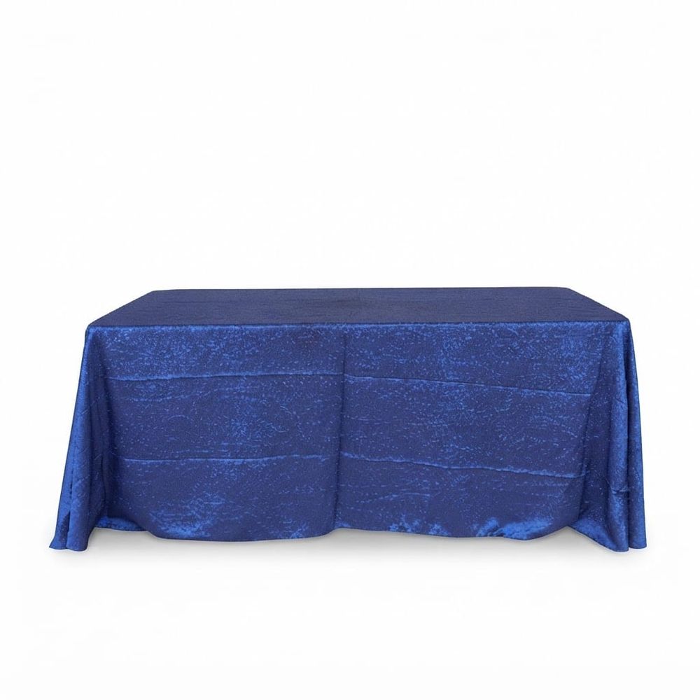 Mantel rectangular grande corrugado — Azul navy