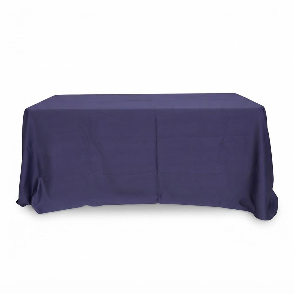 Mantel rectangular grande liso — Azul navy