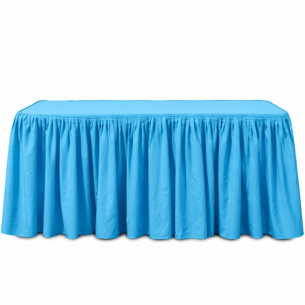 Rucha para mesa rectangular — Azul celeste