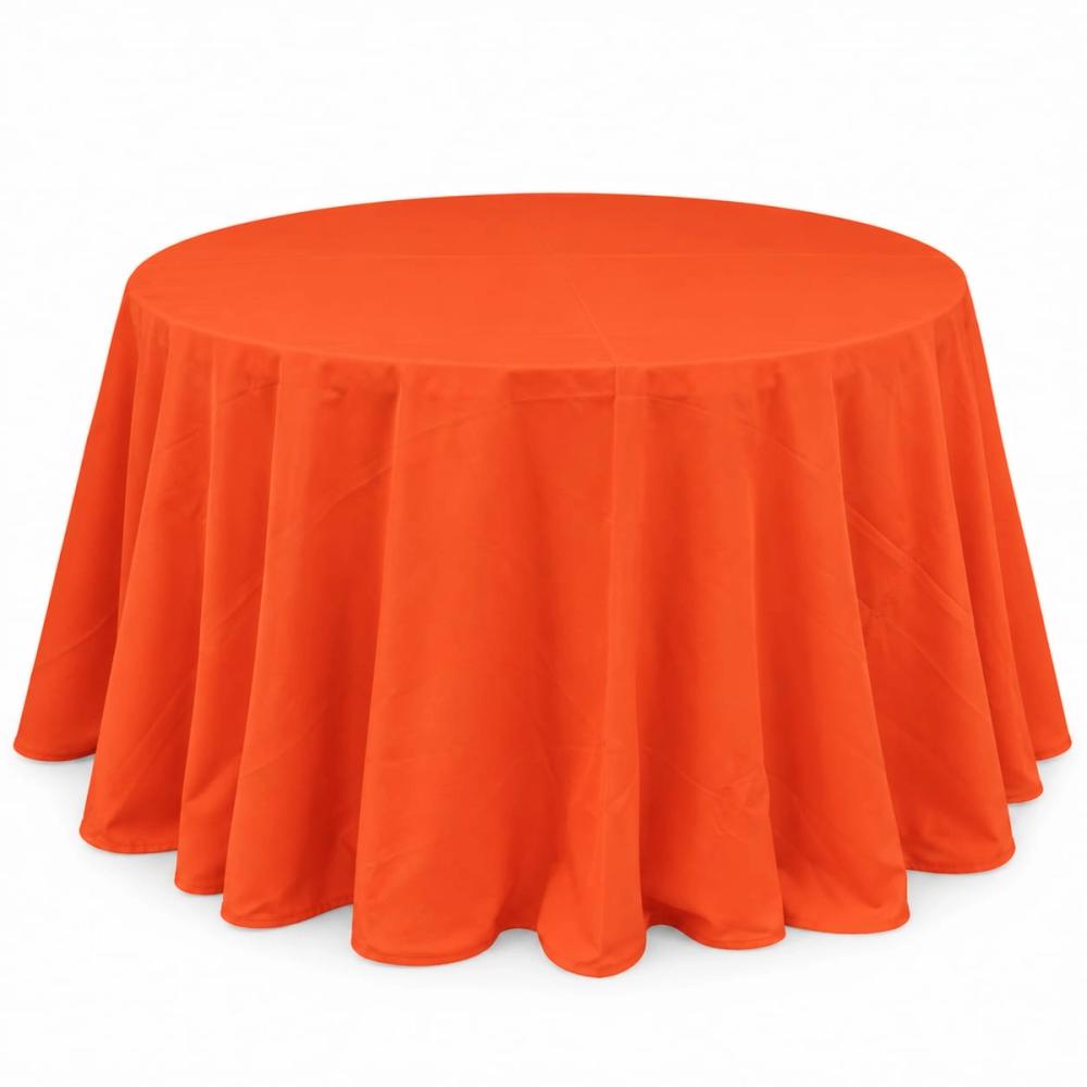 Mantel redondo 60" liso — Naranja