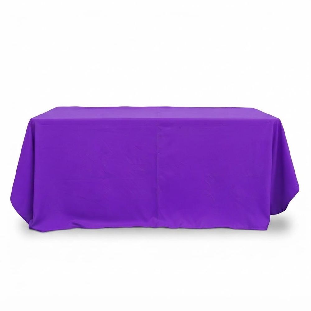 Mantel rectangular grande liso — Morado
