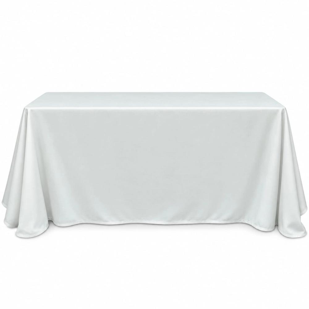 Mantel rectangular grande liso — Crema