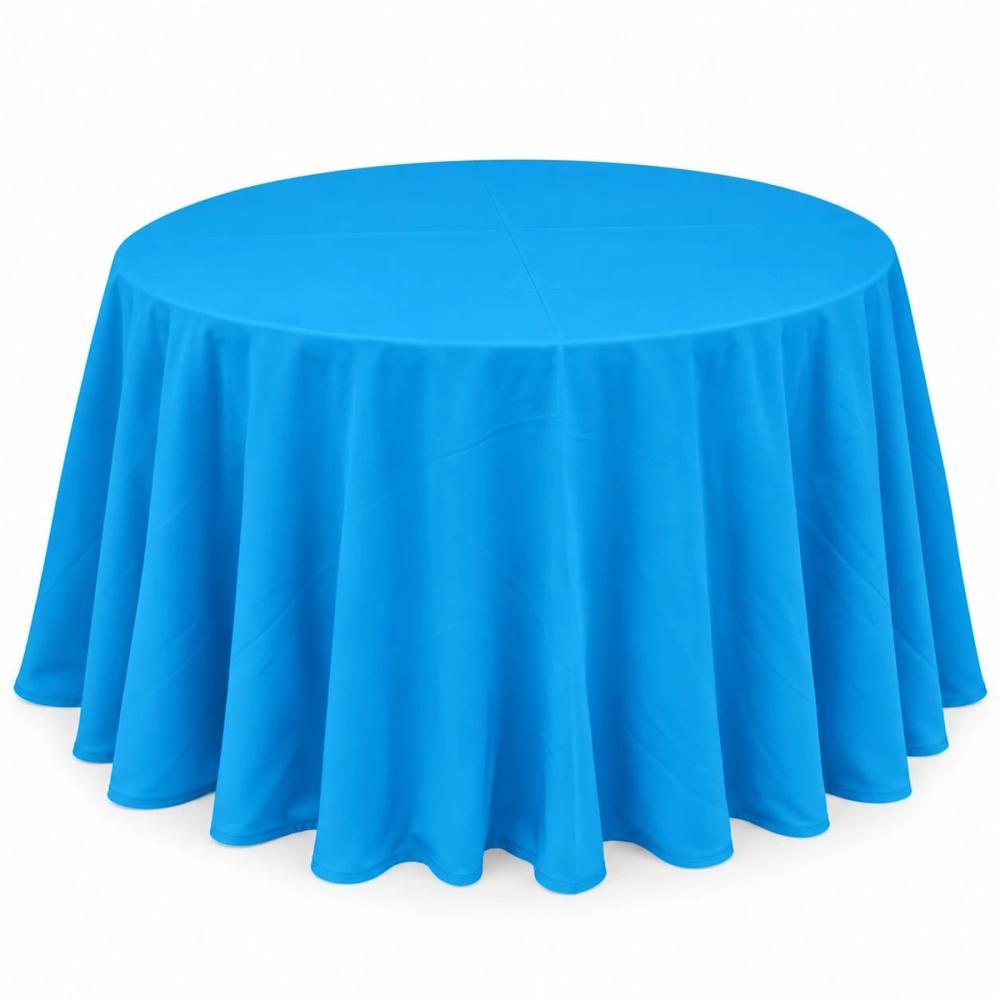 Mantel redondo 60" liso — Turquesa