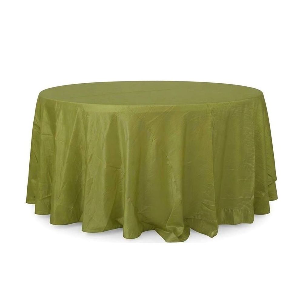 Mantel redondo 60" corrugado — Verde manzana