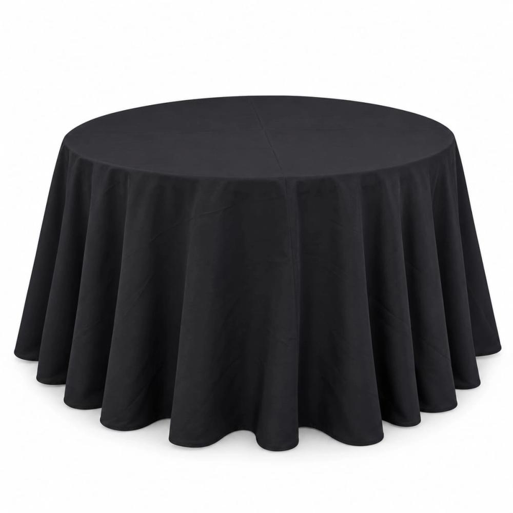 Mantel redondo 60" liso — Negro