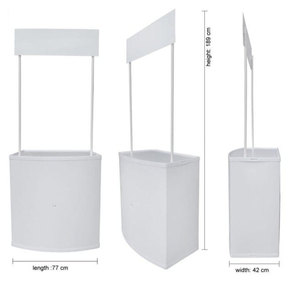 Counter de plástico — Blanco