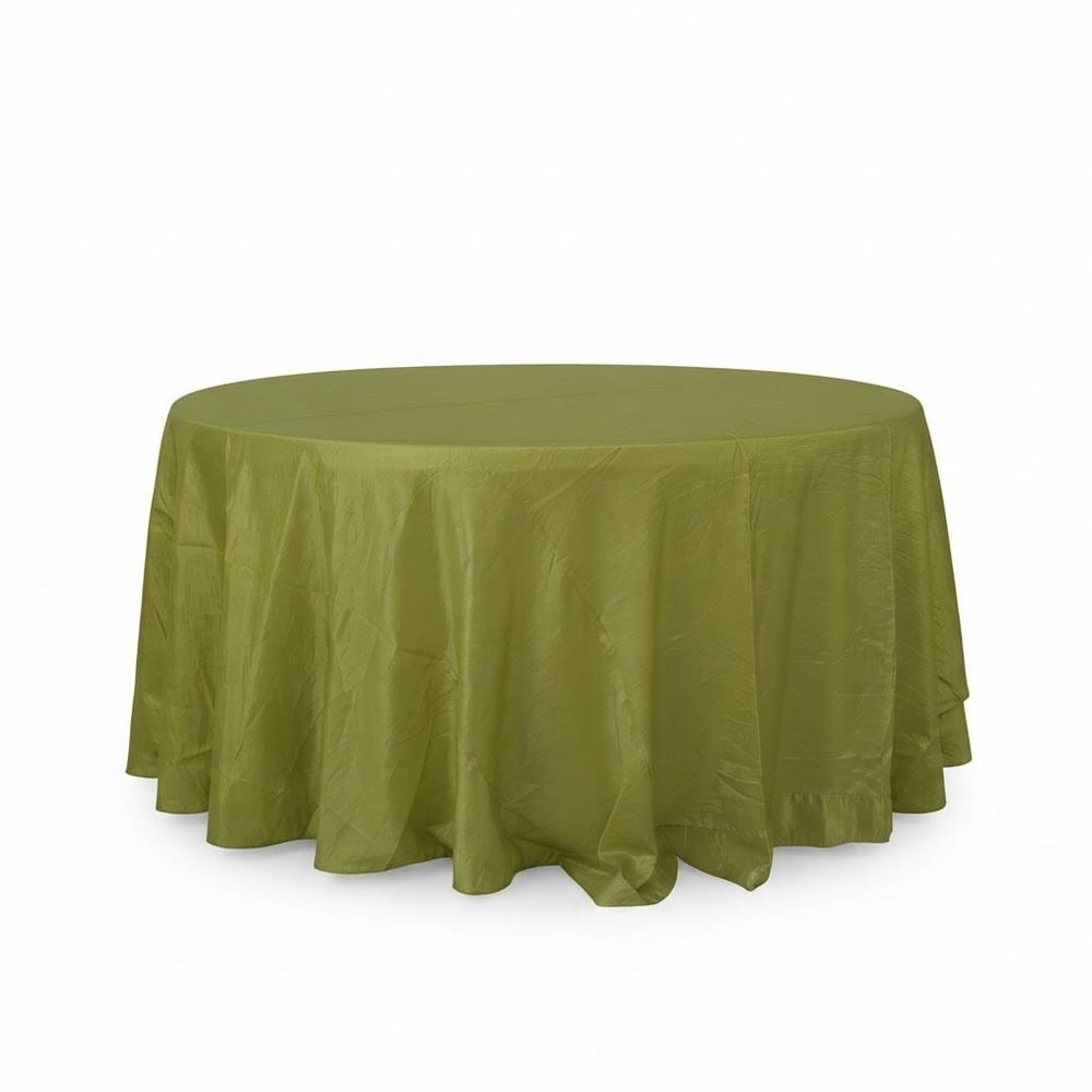 Mantel redondo 60" corrugado — Verde manzano