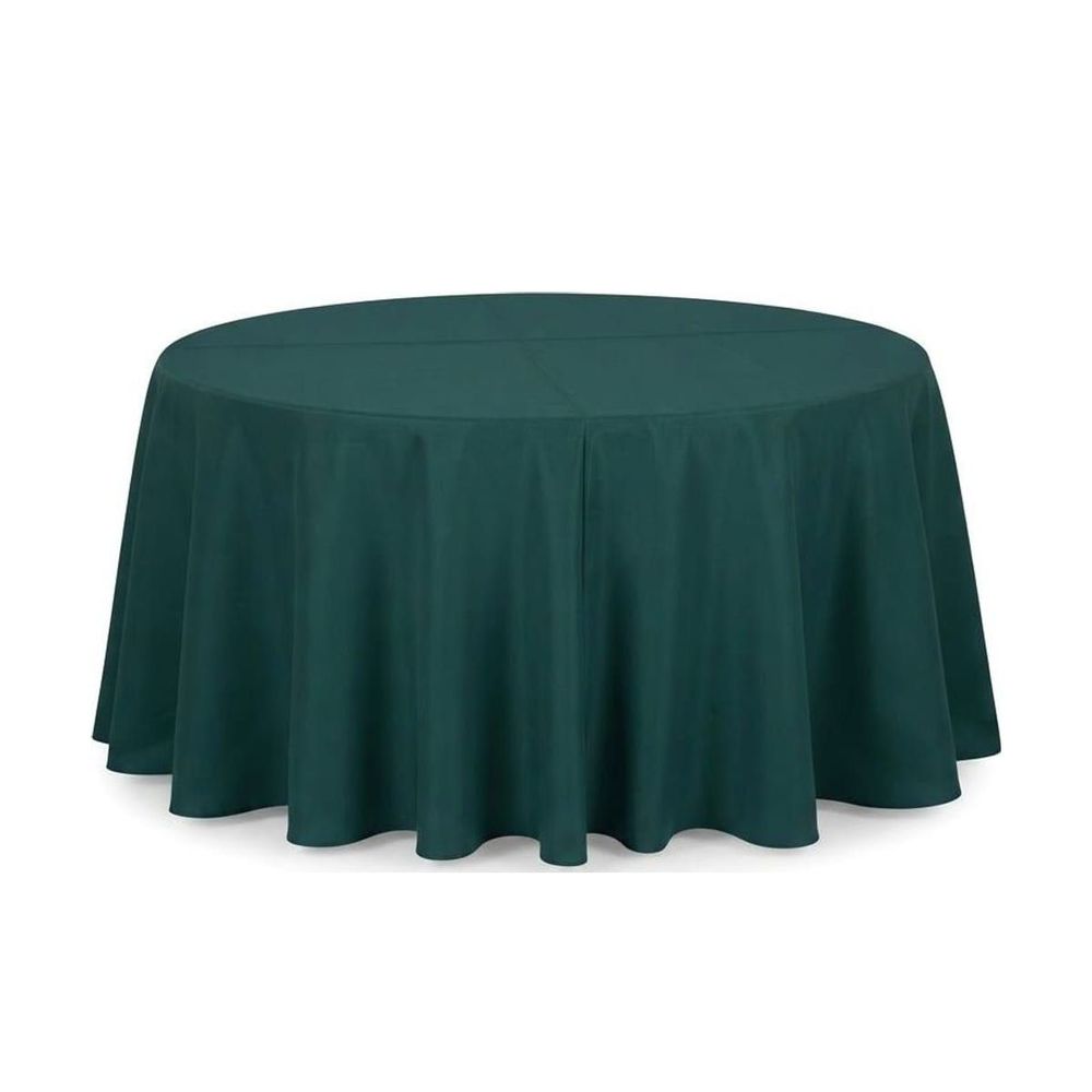 Mantel redondo 60" satín podesuá — Esmeralda oscuro