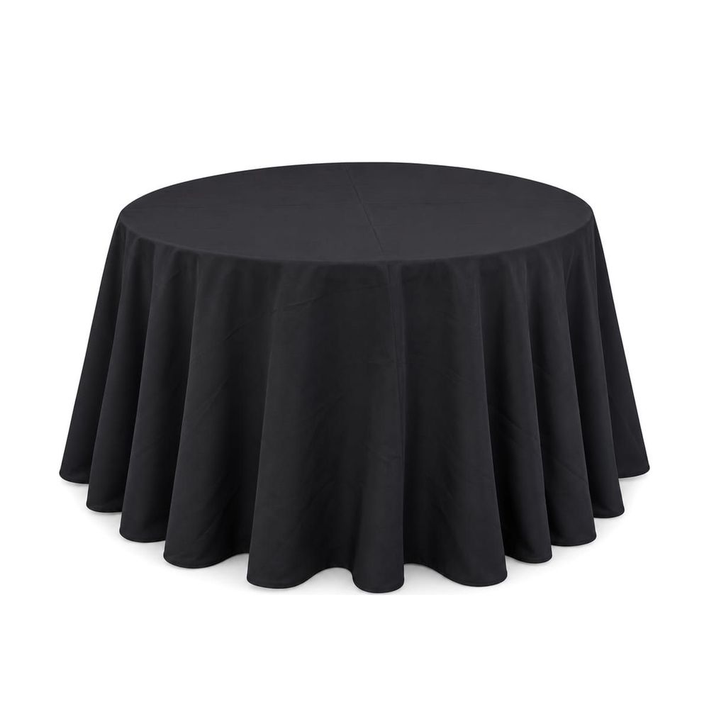 Mantel redondo 60" liso — Negro