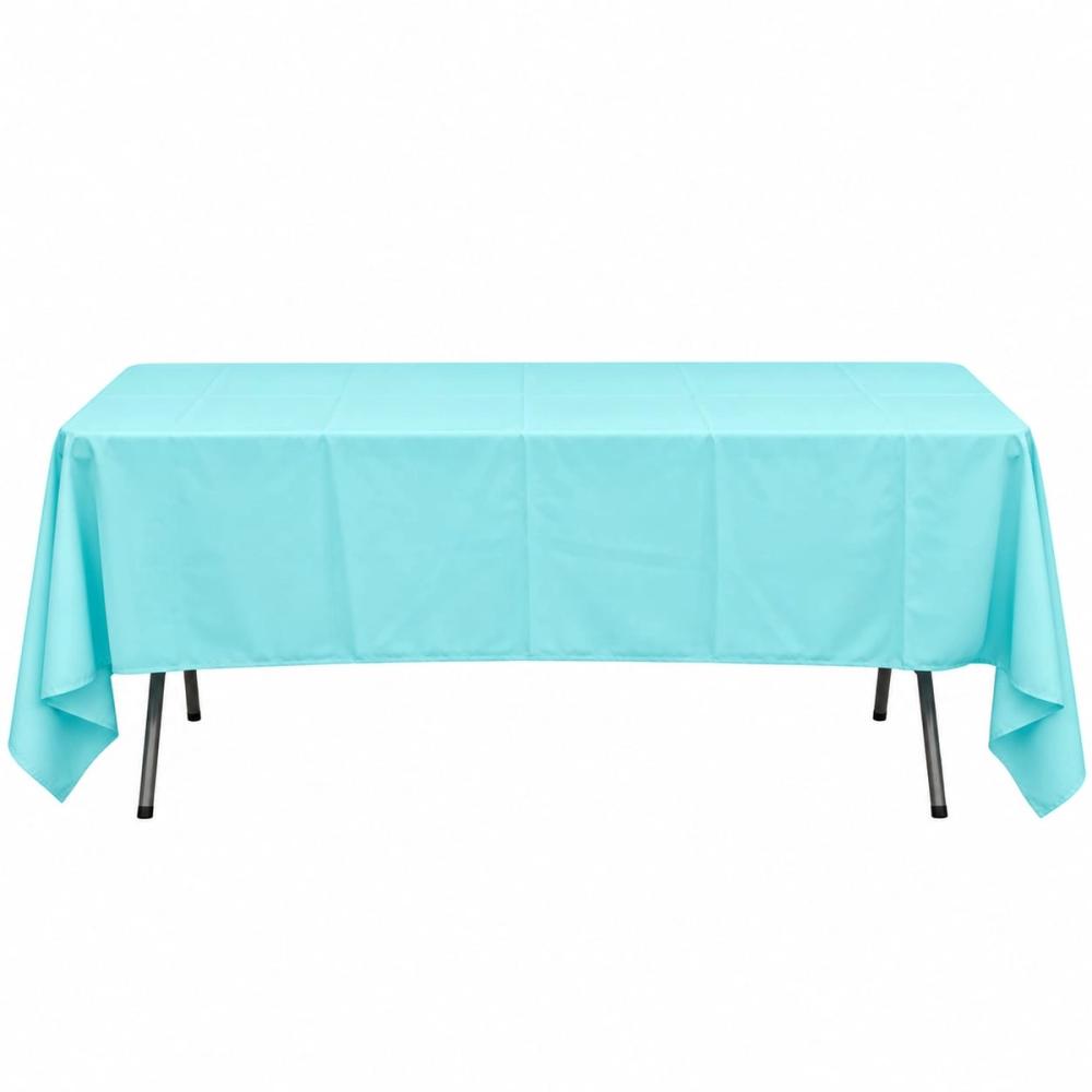 Mantel rectangular sencillo — Turquesa