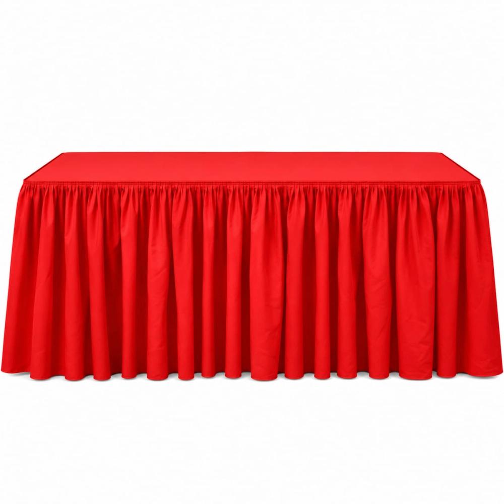 Rucha para mesa rectangular — Rojo