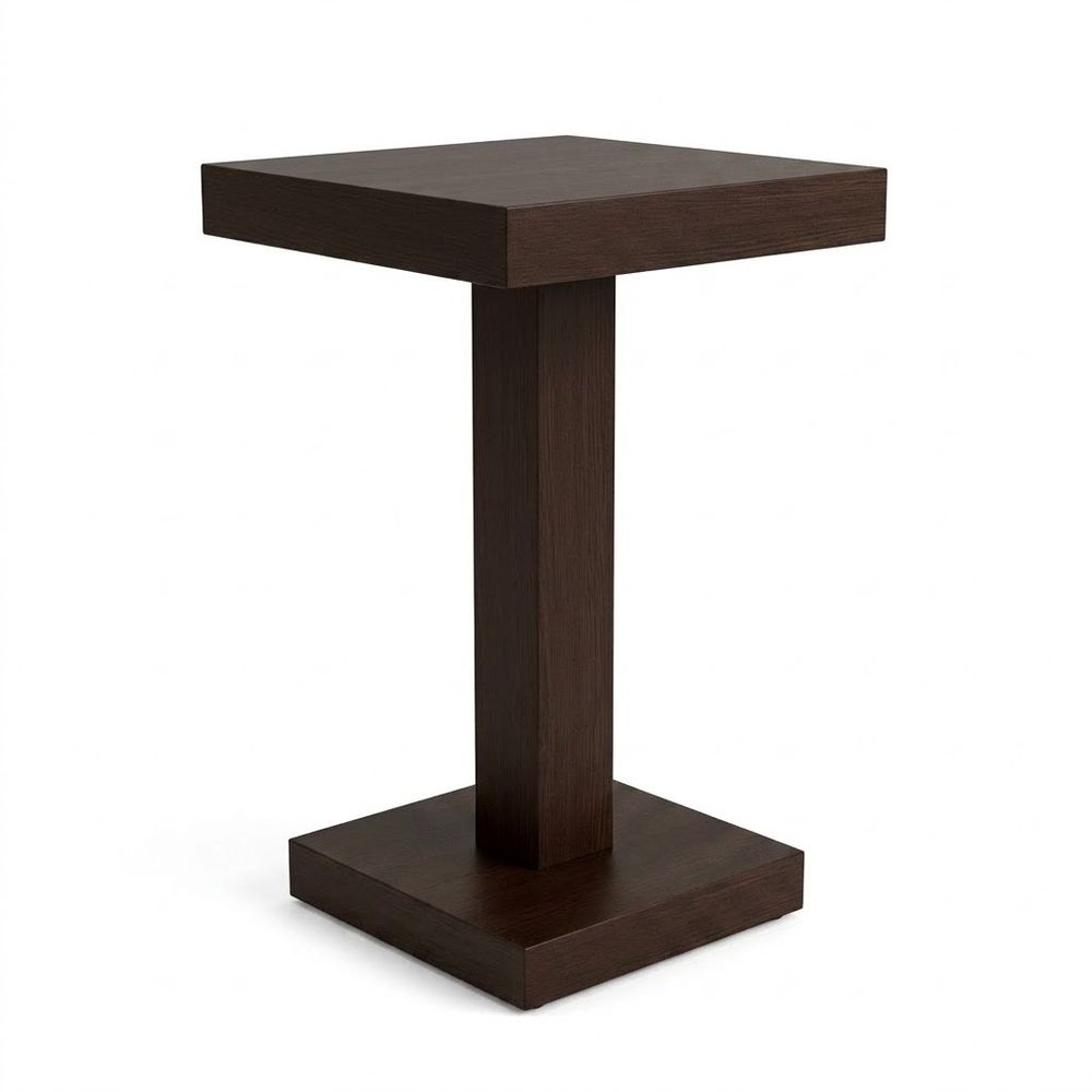 Mesa Coctelera de Madera — Chocolate