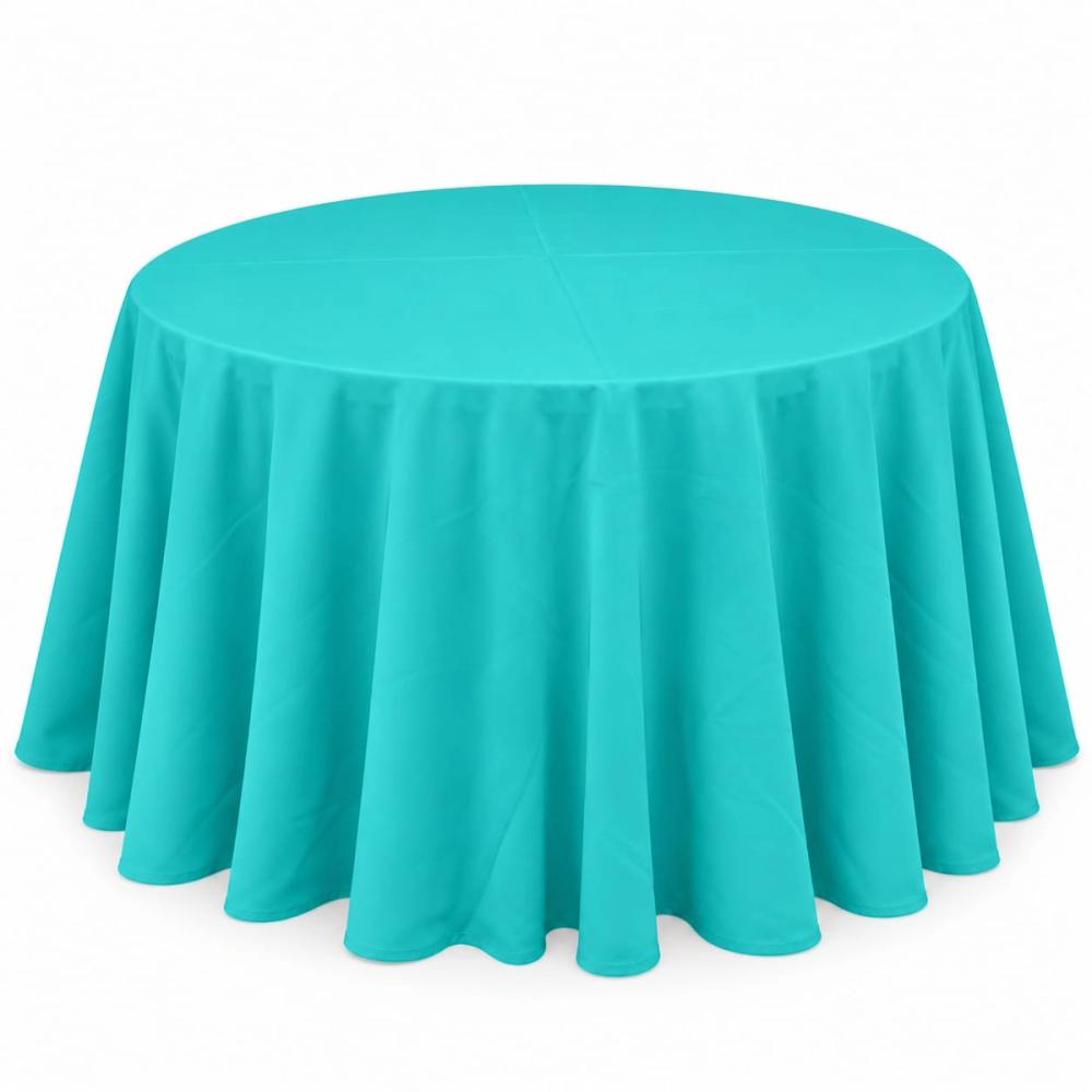 Mantel redondo 60" liso — Verde aqua