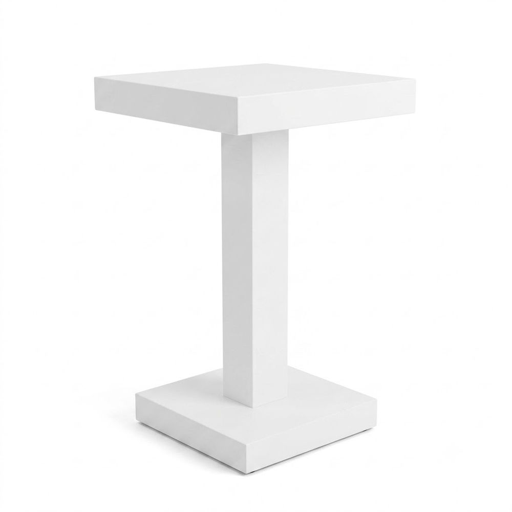 Mesa Coctelera de Madera — Blanca