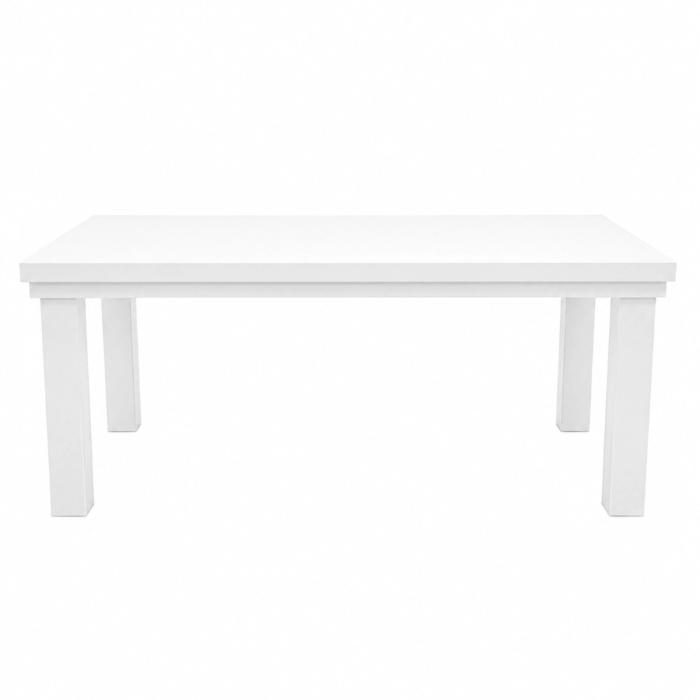 Mesa rectangular de madera 72x32 — Blanca