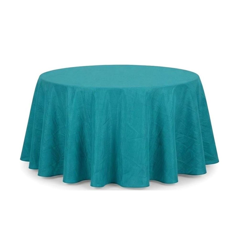 Mantel redondo 60" corrugado — Turquesa