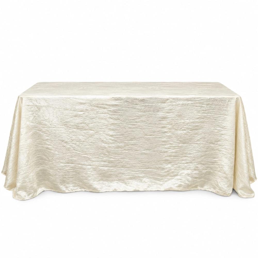 Mantel rectangular grande corrugado — Crema