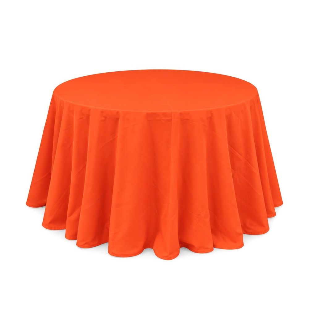 Mantel redondo 60" liso — Naranja