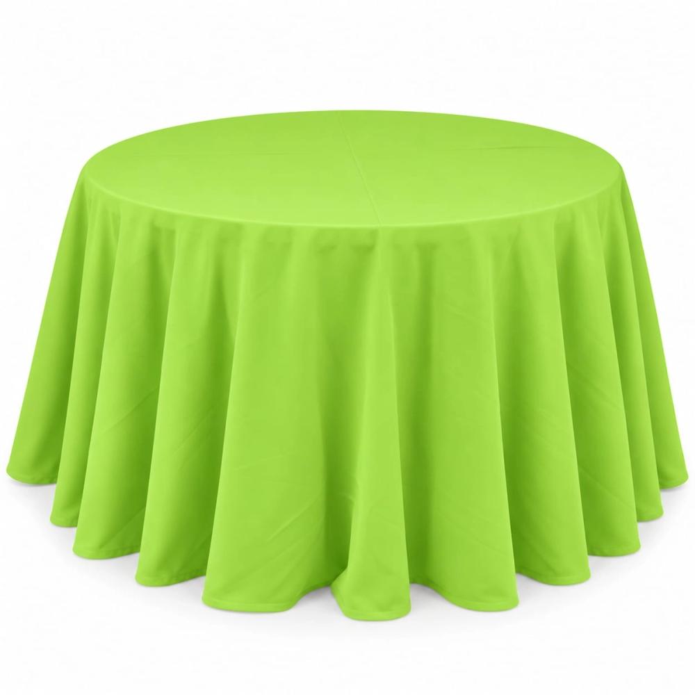 Mantel redondo 60" liso — Verde caña