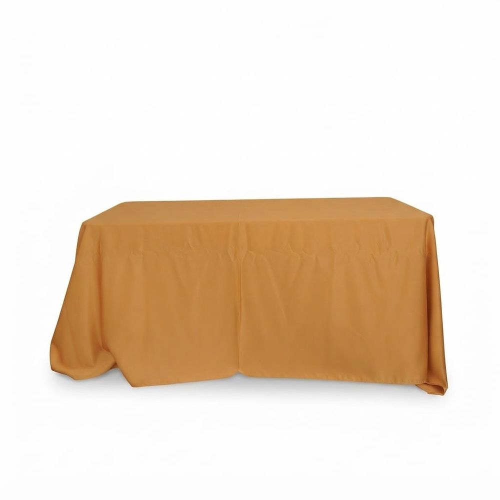 Mantel rectangular grande liso — Dorado