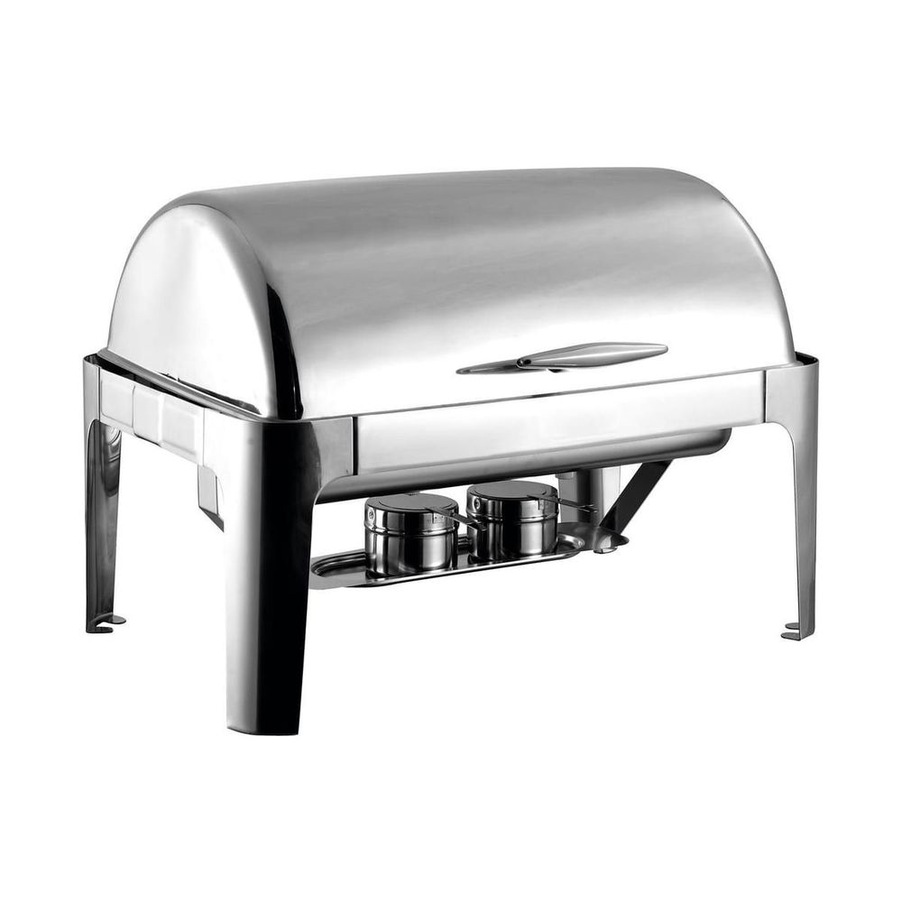 Chafing dish rectangular con tapa rodante