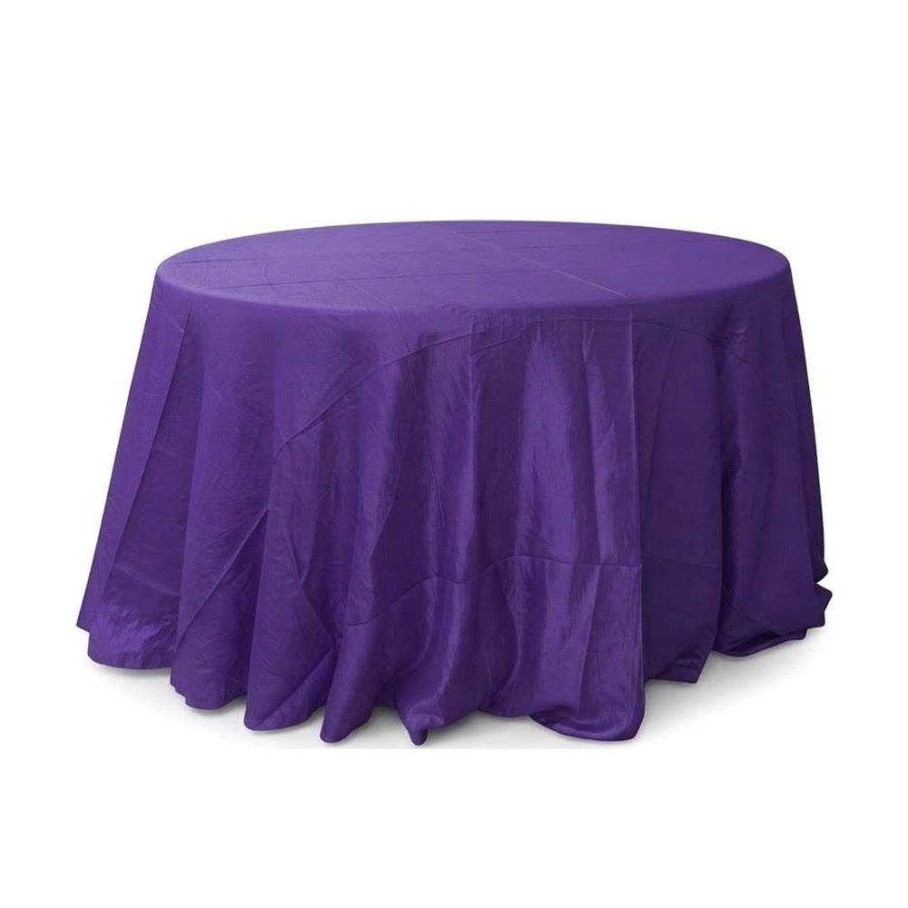 Mantel redondo 60" corrugado — Morado