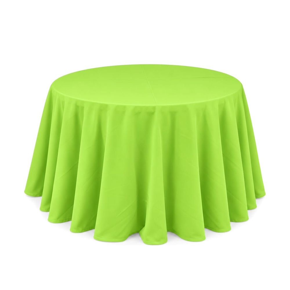 Mantel redondo 60" liso — Verde caña