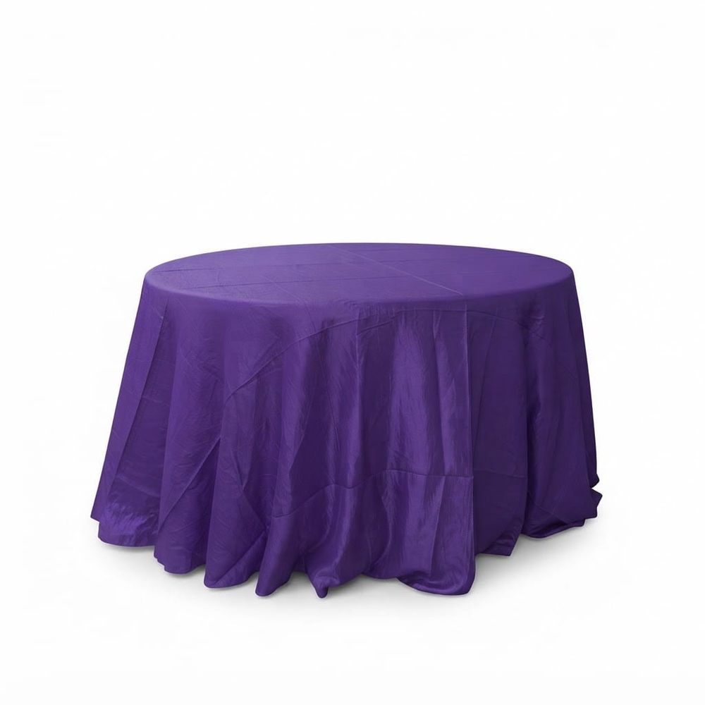 Mantel redondo 60" corrugado — Morado