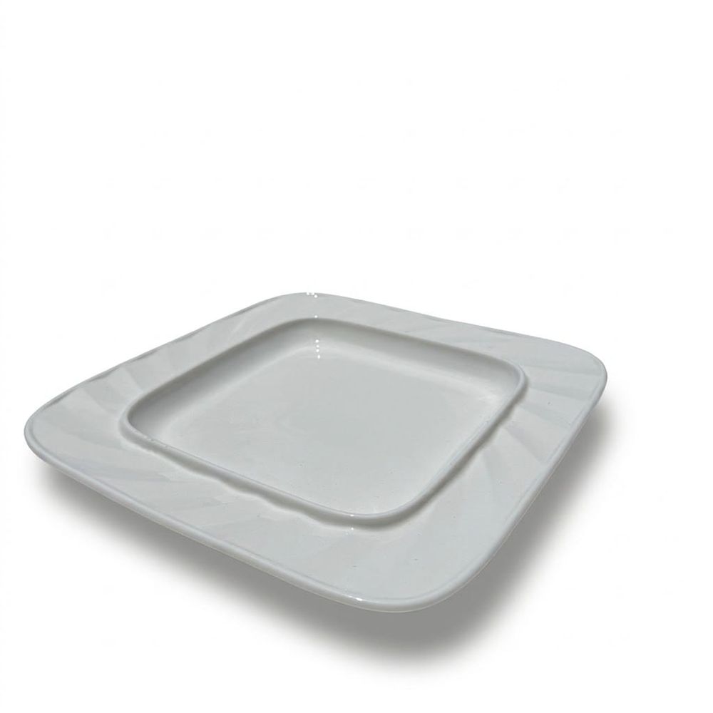Bandeja cuadrada con diseño