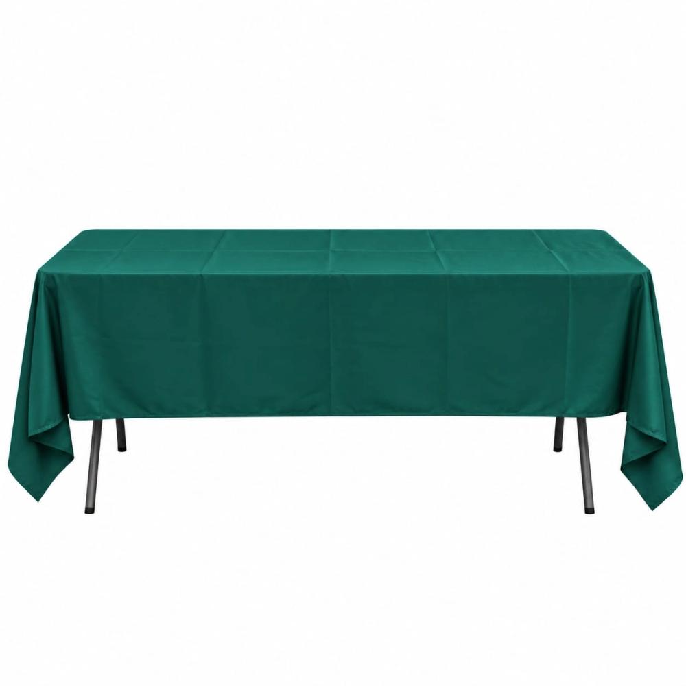 Mantel rectangular sencillo — Verde oscuro