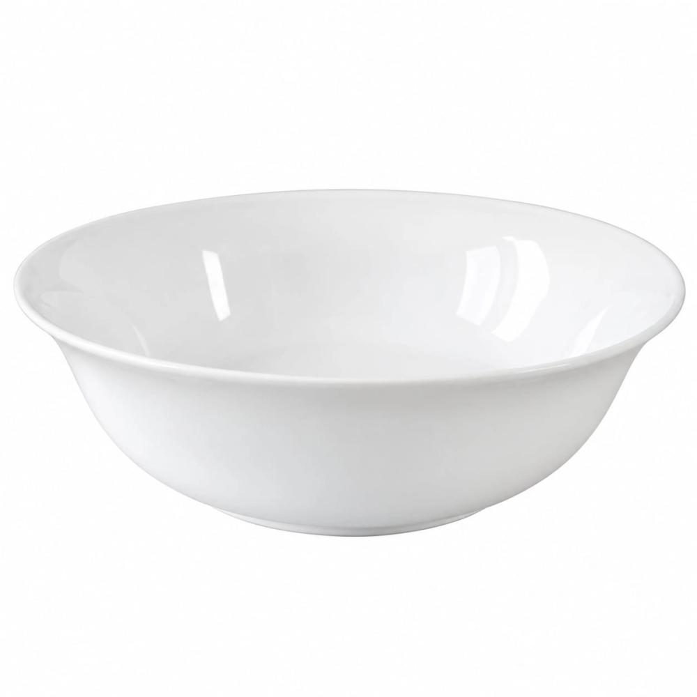Bowl de porcelana con borde curvo