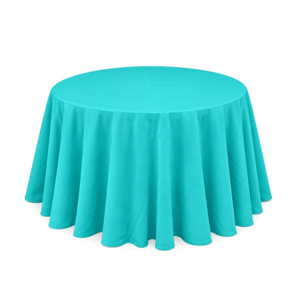 Mantel redondo 60" liso — Verde aqua