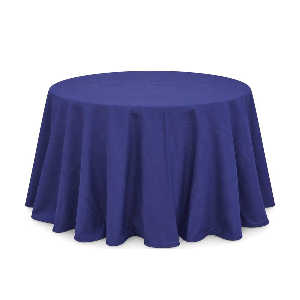 Mantel redondo 60" liso — Azul navy