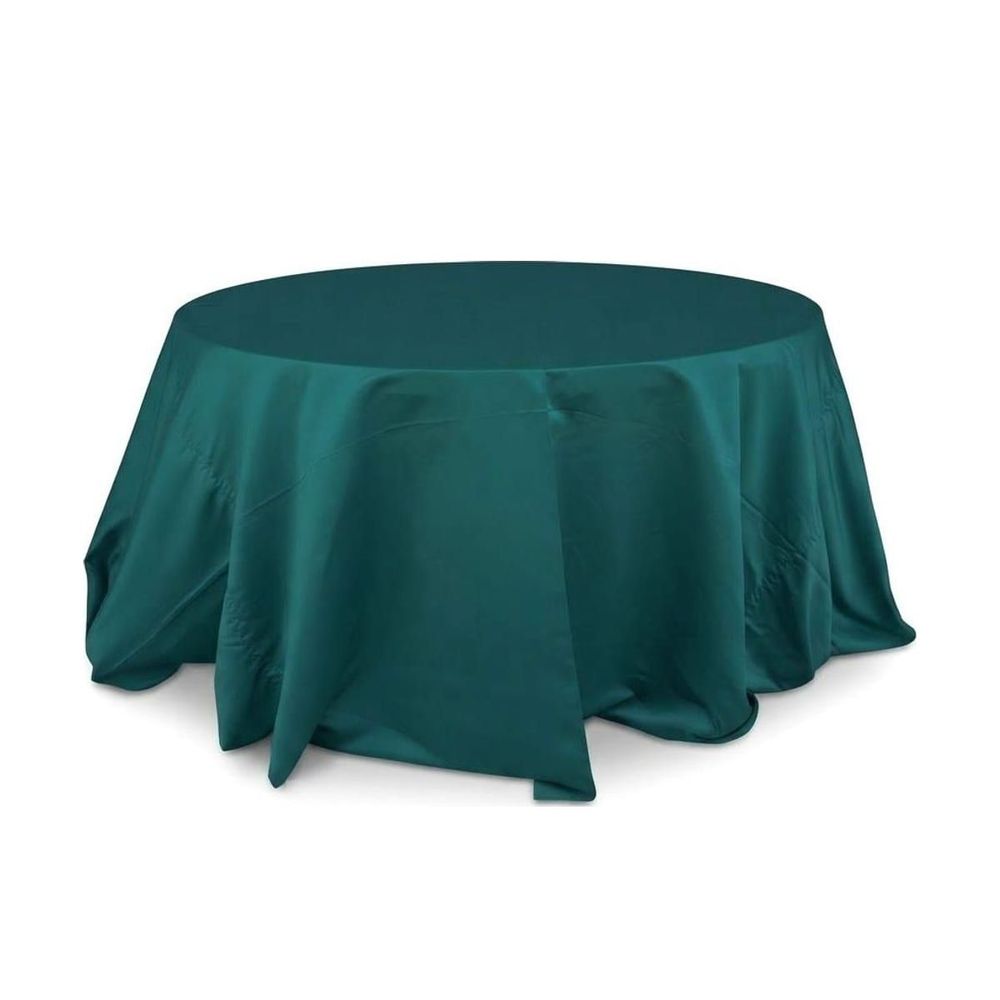 Mantel redondo 60" satín podesuá — Esmeralda claro